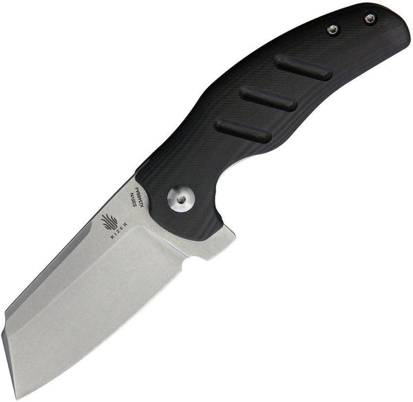 Kizer Cutlery C01C Mini Framelock Carbon Fiber Stonewash Sheepsfoot S35VN - Knives.mx