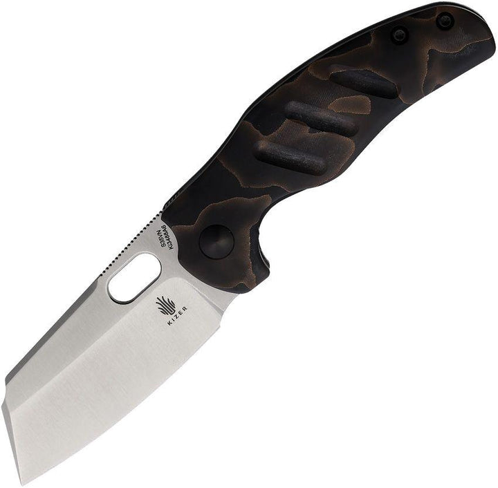 Kizer Cutlery C01C Mini Framelock Raffir Handle Satin S35VN - Knives.mx