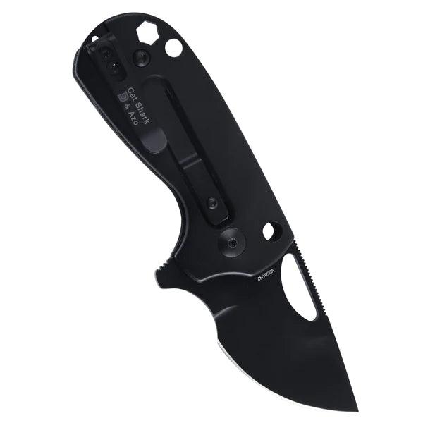 Kizer Cutlery Catshark Folder Black Titanium+Micarta Bohler N690 - Knives.mx