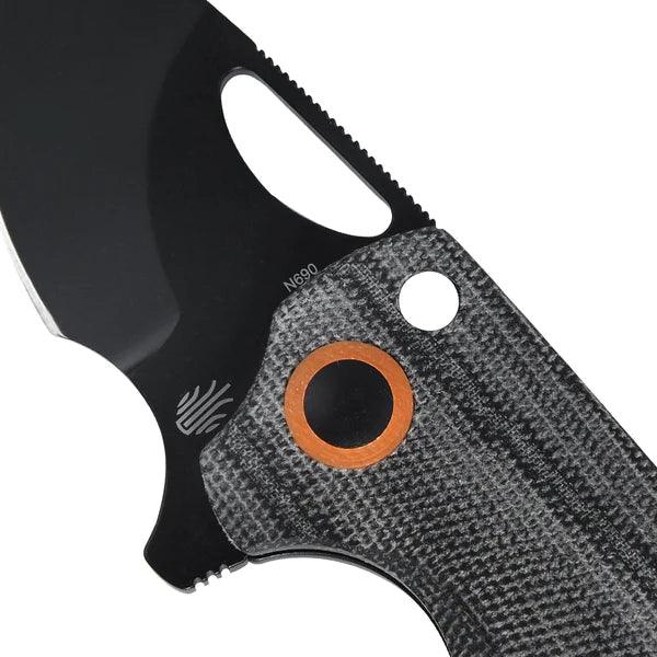 Kizer Cutlery Catshark Folder Black Titanium+Micarta Bohler N690 - Knives.mx