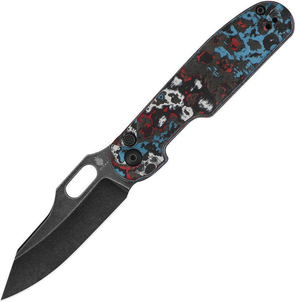 Kizer Cutlery Cormorant Button Lock Nebula Black Stonewash Elmax Steel - Knives.mx