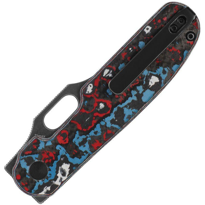 Kizer Cutlery Cormorant Button Lock Nebula Black Stonewash Elmax Steel - Knives.mx