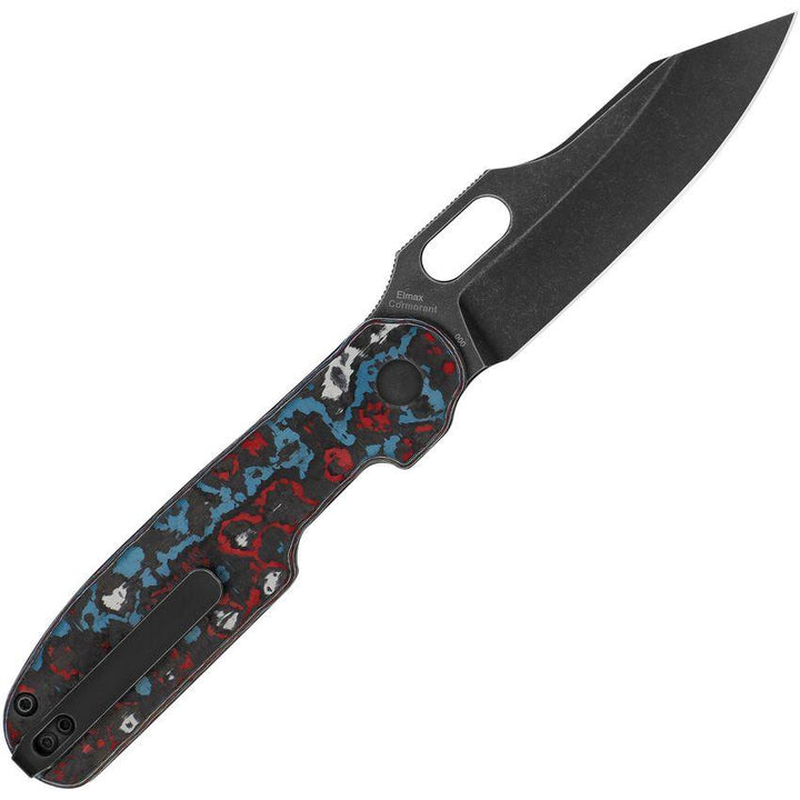Kizer Cutlery Cormorant Button Lock Nebula Black Stonewash Elmax Steel - Knives.mx