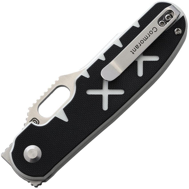 Kizer Cutlery Cormorant XX Button Lock Black and White G10 S35VN - Knives.mx