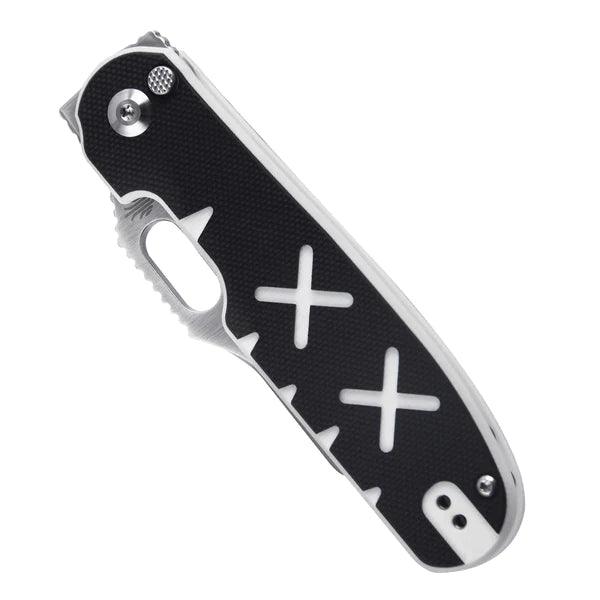 Kizer Cutlery Cormorant XX Button Lock Black and White G10 S35VN - Knives.mx
