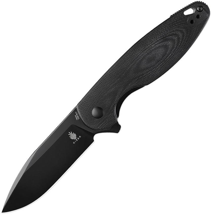 Kizer Cutlery Cozy Liner Lock Knife Black G10 154CM - Knives.mx