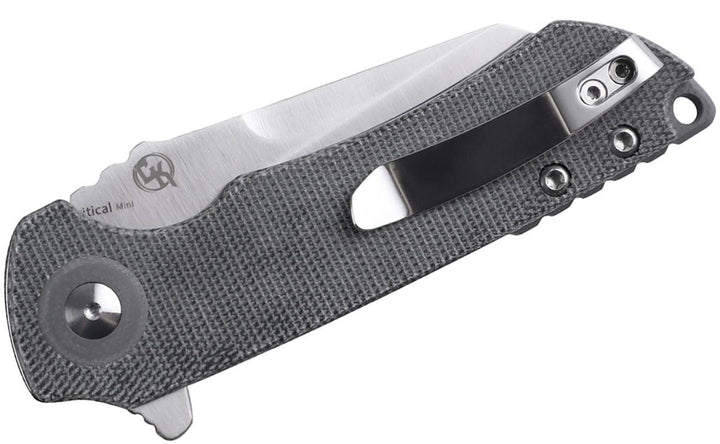 Kizer Cutlery Critical Mini Linerlock Black Linen Micarta CPM-3V - Knives.mx
