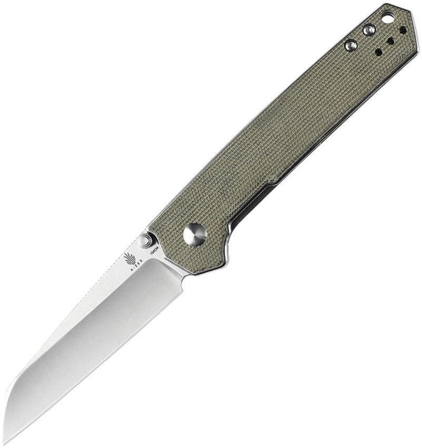 Kizer Cutlery Domin Linerlock Green Micarta 154CM - Knives.mx