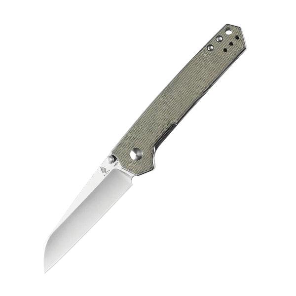 Kizer Cutlery Domin Linerlock Green Micarta 154CM - Knives.mx