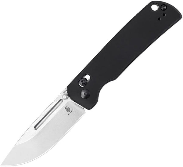 Kizer Cutlery Escort Clutch Lock Black Alunimun Stonewash CPM-20CV - Knives.mx