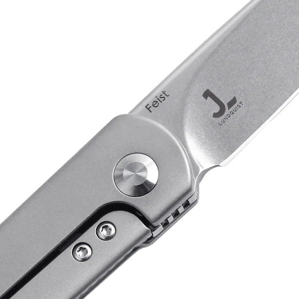 Kizer Cutlery Feist Framelock Titanium Gray Stonewash CPM-S35VN - Knives.mx