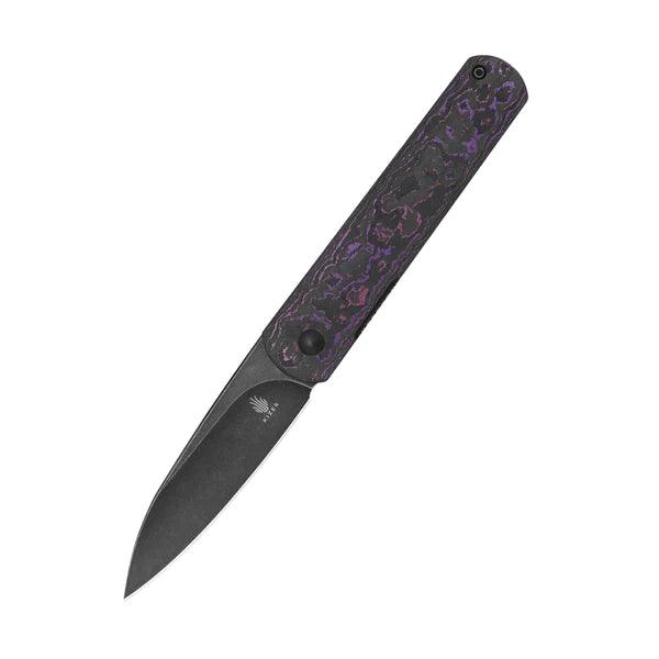 Kizer Cutlery Fiest XL Linerlock Fatcarbon Black Stonewash 20CV - Knives.mx