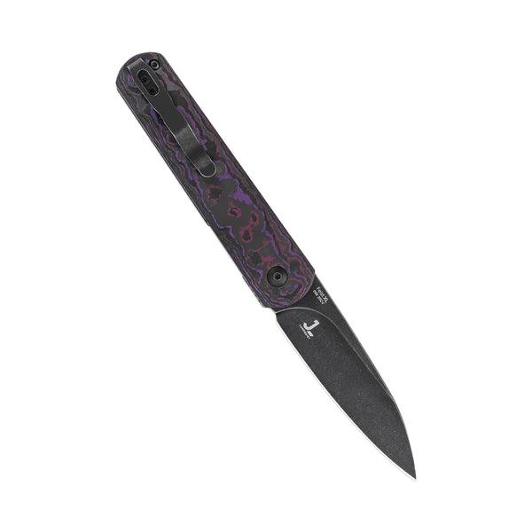 Kizer Cutlery Fiest XL Linerlock Fatcarbon Black Stonewash 20CV - Knives.mx