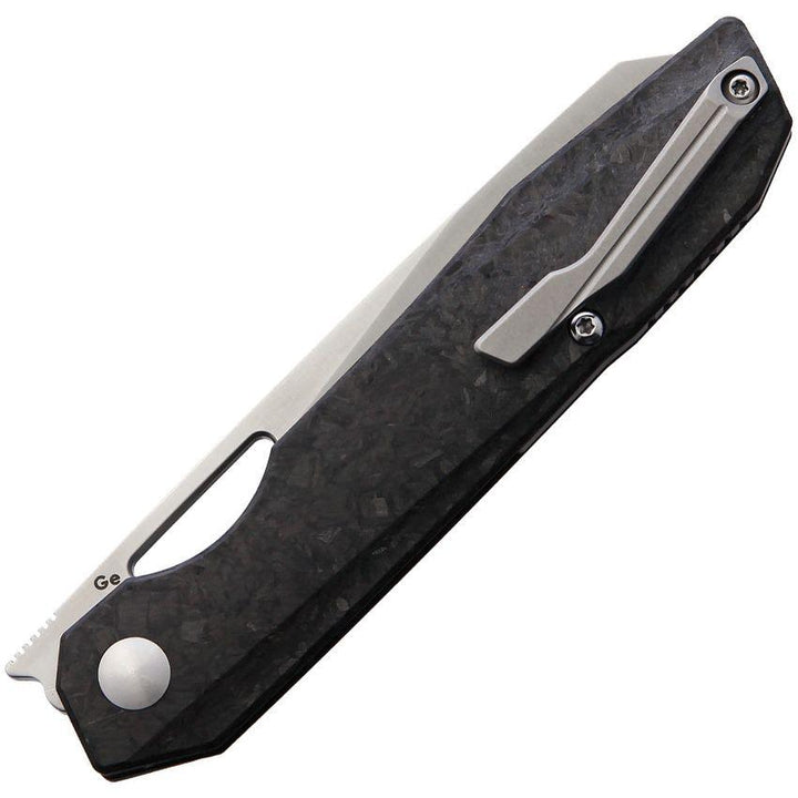 Kizer Cutlery Genie Framelock Carbon Fiber Satin S35VN - Knives.mx