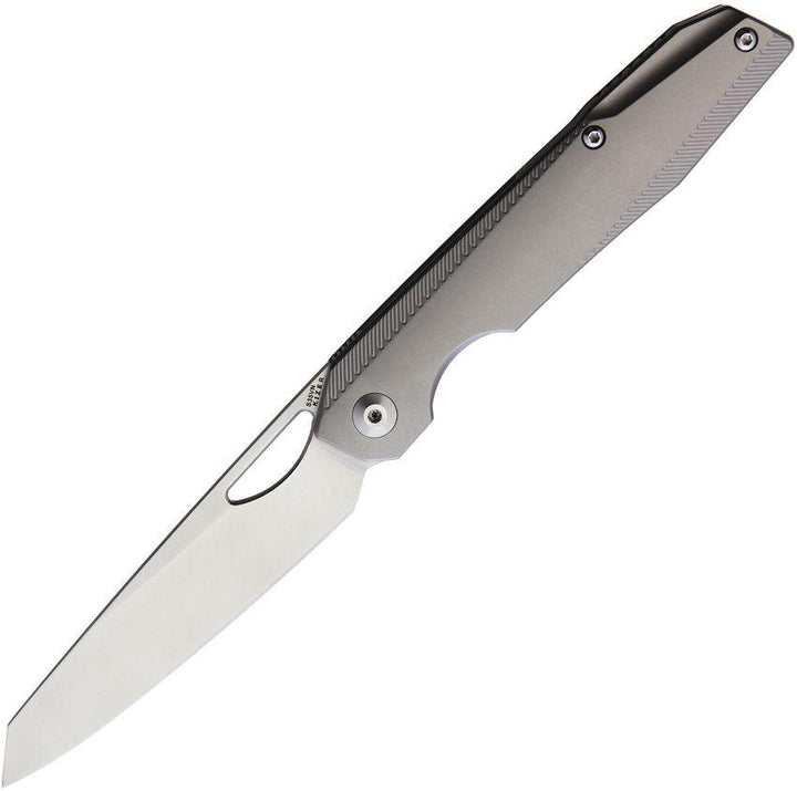 Kizer Cutlery Genie Framelock Gray Titanium Satin S35VN - Knives.mx