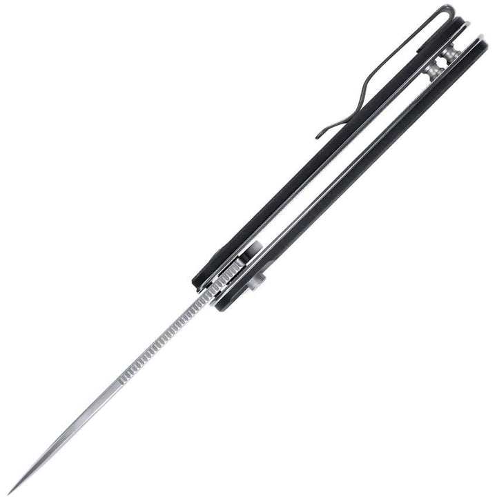 Kizer Cutlery HIC-CUP Button Lock Grays Harbor Richlite Satin 154CM - Knives.mx