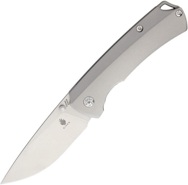 Kizer Cutlery Kizer T1 Titanium Gray Stonewash CPM-S35VN - Knives.mx