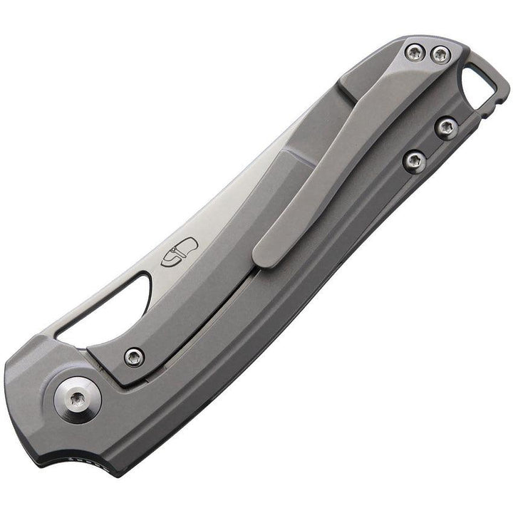 Kizer Cutlery Kobold Framelock Gray Titanium w Carbon Fiber Inlay Satin S35VN - Knives.mx