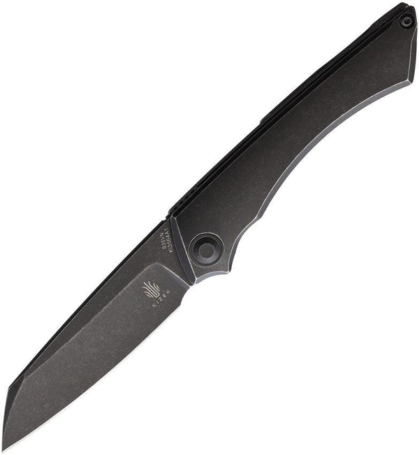 Kizer Cutlery M Stealth Framelock Black Titanium Stonewash CPM- S35VN - Knives.mx