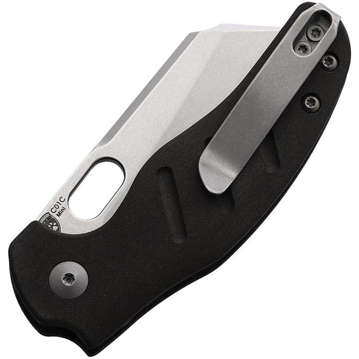 Kizer Cutlery Mini Sheepdog Button Lock Grays Harbor Stonewash 154CM - Knives.mx