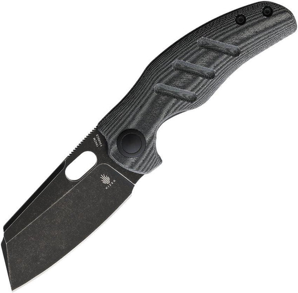 Kizer Cutlery Mini Sheepdog Linerlock Blackout Micarta Stonewash Sheepdog 154CM - Knives.mx