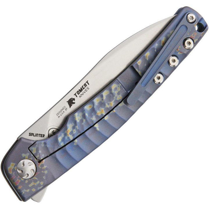 Kizer Cutlery Splinter Framelock Grooved Anodized Aluminum S35VN - Knives.mx