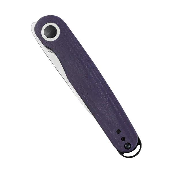 Kizer Cutlery Squidward Linerlock Purple G10 154CM - Knives.mx