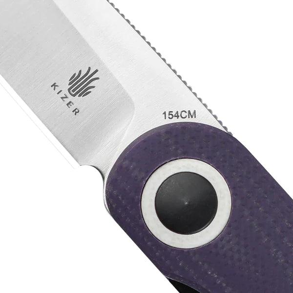 Kizer Cutlery Squidward Linerlock Purple G10 154CM - Knives.mx