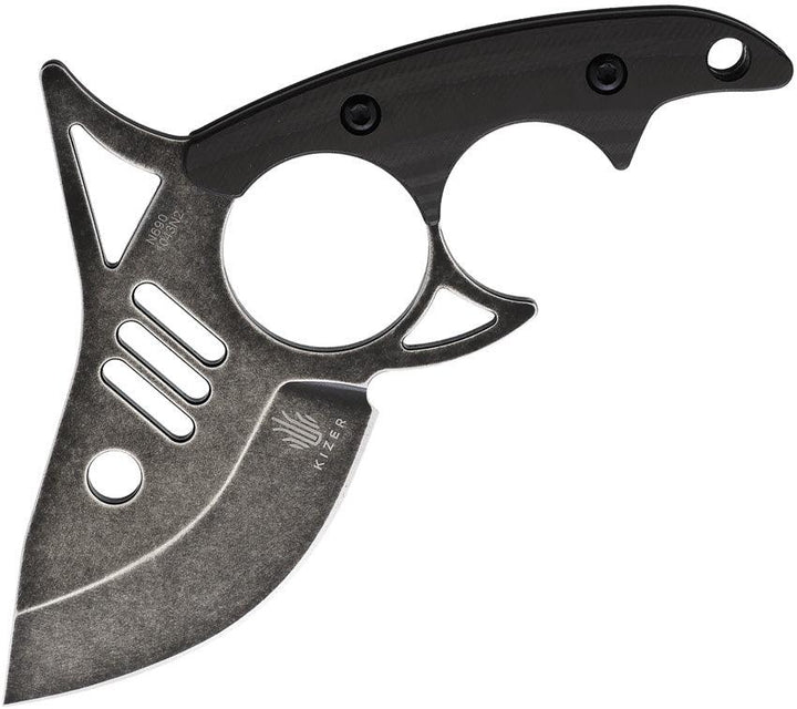 Kizer Cutlery The Shark Tooth CF Black SW Bohler N690 - Knives.mx