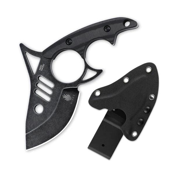 Kizer Cutlery The Shark Tooth CF Black SW Bohler N690 - Knives.mx