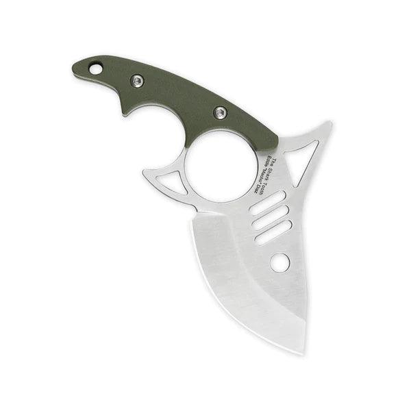 Kizer Cutlery The Shark Tooth CF Green Satin Bohler N690 - Knives.mx