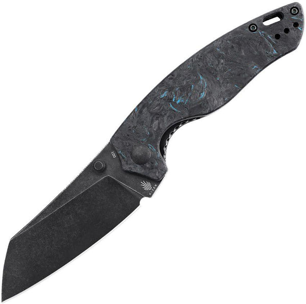 Kizer Cutlery Towser K Blue Fatcarbon Black Stonewash Elmax Steel - Knives.mx