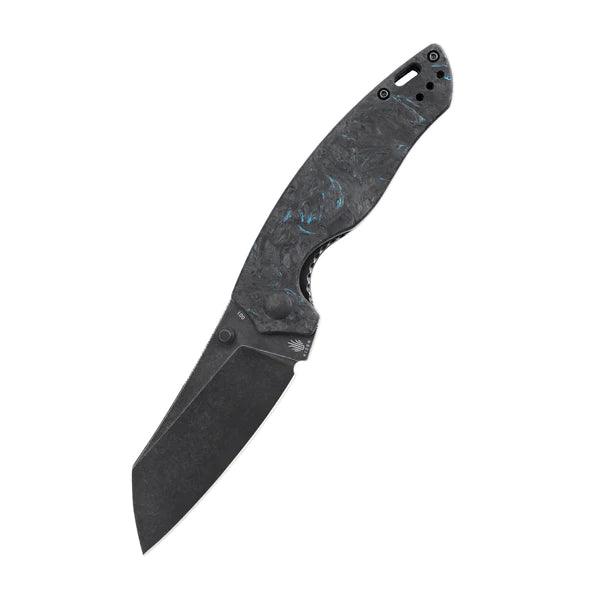 Kizer Cutlery Towser K Blue Fatcarbon Black Stonewash Elmax Steel - Knives.mx