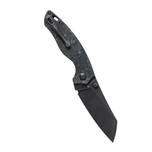 Kizer Cutlery Towser K Blue Fatcarbon Black Stonewash Elmax Steel - Knives.mx