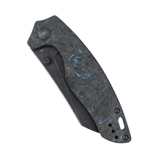 Kizer Cutlery Towser K Blue Fatcarbon Black Stonewash Elmax Steel - Knives.mx