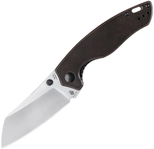 Kizer Cutlery Towser K Linerlock Black Copper Stonewash 154CM - Knives.mx