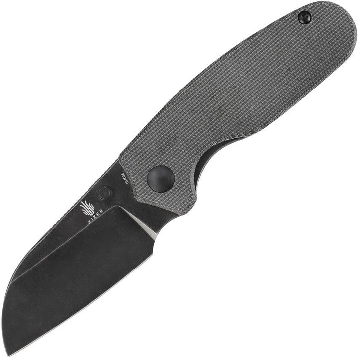 Kizer Cutlery Towser K Linerlock Blackout Micarta Stonewash 154CM - Knives.mx