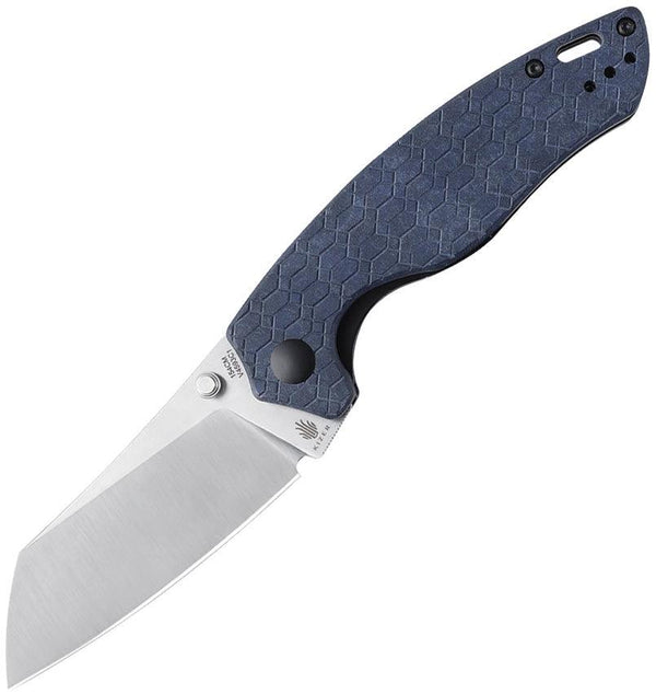 Kizer Cutlery Towser K Linerlock Blue G10 Satin 154CM - Knives.mx