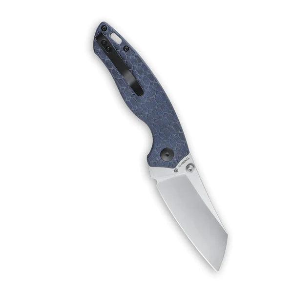 Kizer Cutlery Towser K Linerlock Blue G10 Satin 154CM - Knives.mx