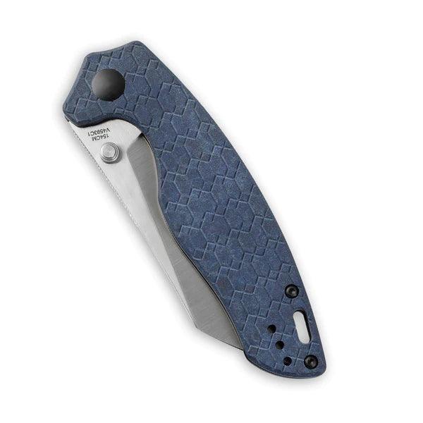 Kizer Cutlery Towser K Linerlock Blue G10 Satin 154CM - Knives.mx