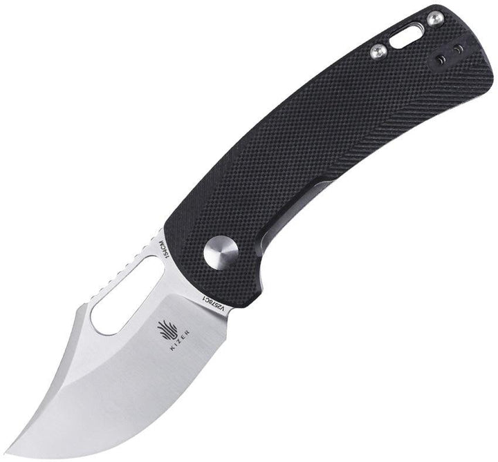 Kizer Cutlery Urban Bowie Linerlock Black G10 Satin 154CM - Knives.mx