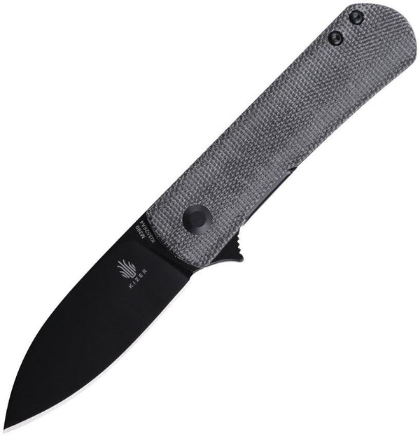 Kizer Cutlery Yorkie Linerlock Black Micarta Bohler M390 - Knives.mx
