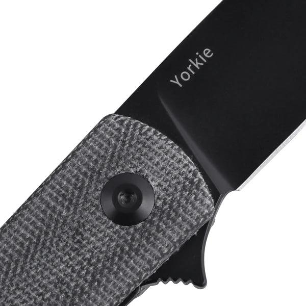Kizer Cutlery Yorkie Linerlock Black Micarta Bohler M390 - Knives.mx