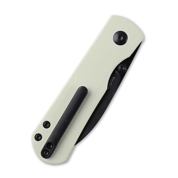 Kizer Cutlery Yorkie Linerlock White G10 Black Bohler M390 - Knives.mx