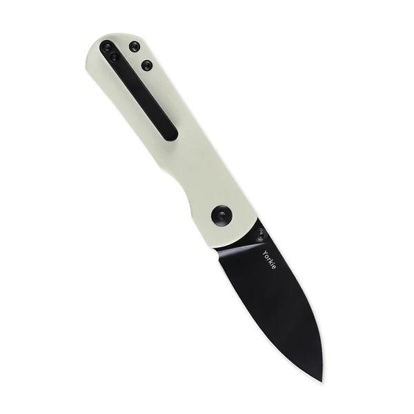 Kizer Cutlery Yorkie Linerlock White G10 Black Bohler M390 - Knives.mx