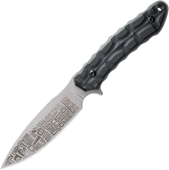Kizlyar Aztec Fixed Blade Black Sculpted G10 D2 - Knives.mx