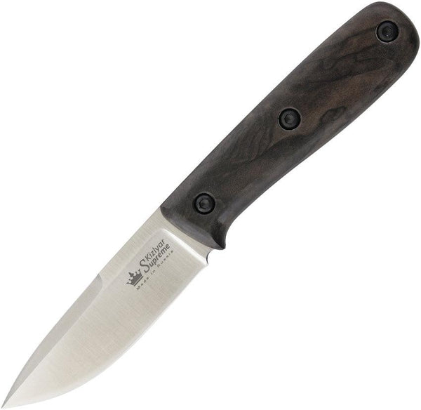 Kizlyar Colada Fixed Blade Brown Walnut Satin AUS-8 - Knives.mx
