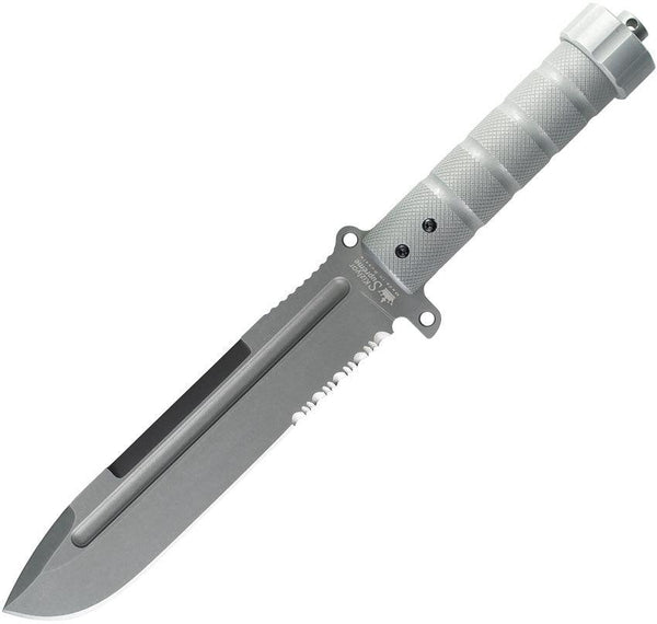 Kizlyar Survivalist Z Gray TiNi Serrated D2 - Knives.mx