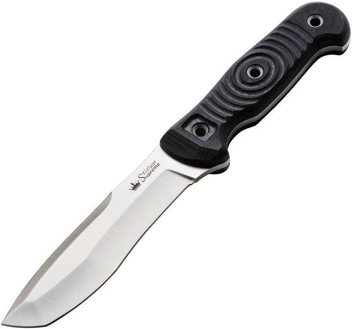Kizlyar Vendetta Fixed Blade Black G10 Satin AUS-8 - Knives.mx
