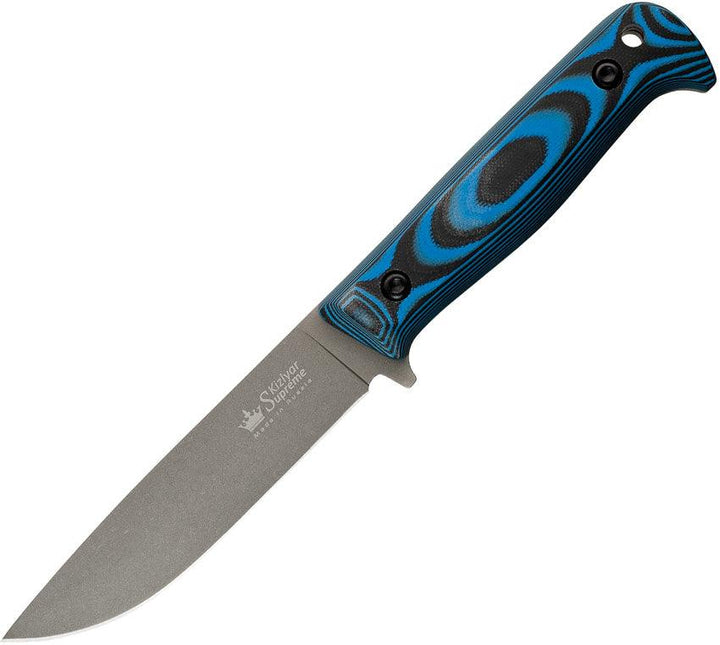 Kizlyar Yeti Fixed Blade Black & Blue G10 PGK - Knives.mx